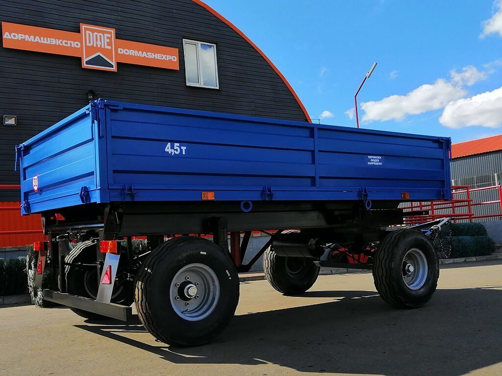 ПРИЦЕП ТРАКТОРНЫЙ 2ПТС-4,5 (ЦЕЛЬНОМЕТАЛЛИЧЕСКИЕ НАДСТАВНЫЕ БОРТЫ), фото 2 – Автек