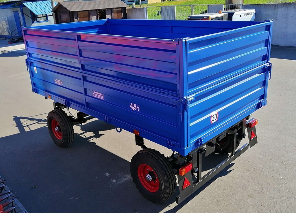 ПРИЦЕП ТРАКТОРНЫЙ 2ПТС-4,5 (ЦЕЛЬНОМЕТАЛЛИЧЕСКИЕ НАДСТАВНЫЕ БОРТЫ), фото 3 – Автек