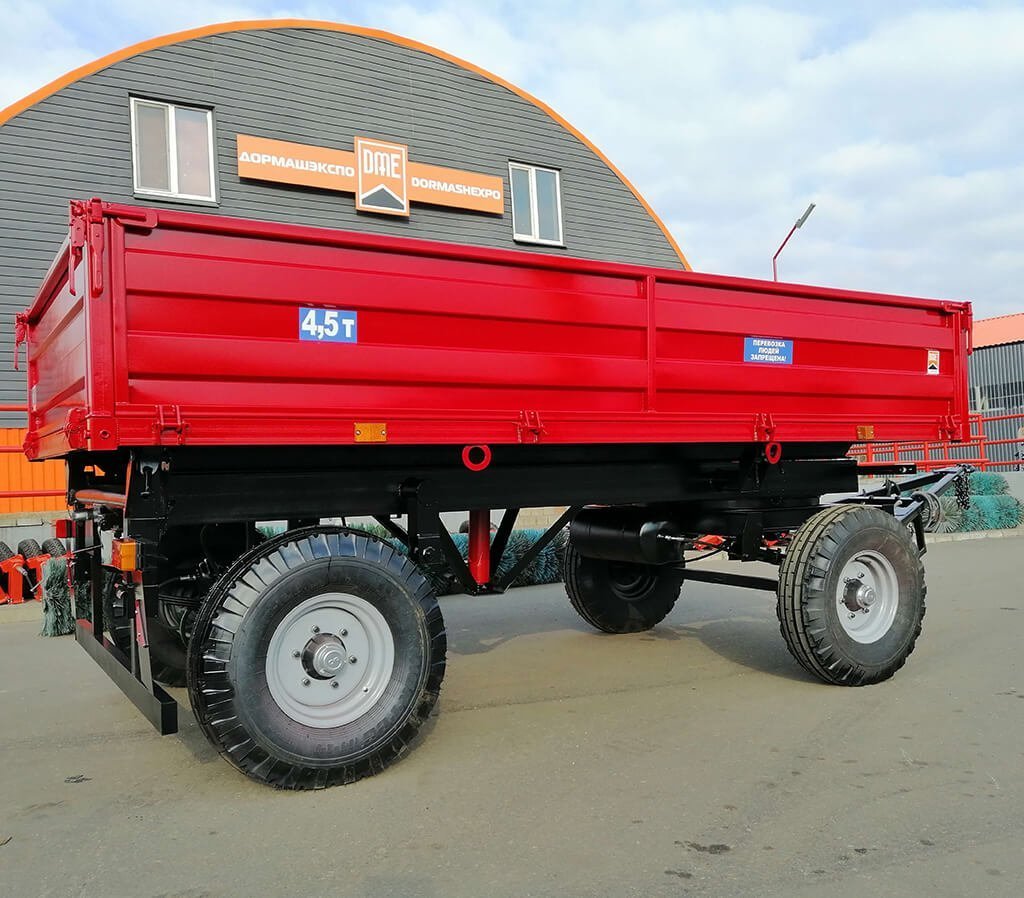 ПРИЦЕП ТРАКТОРНЫЙ 2ПТС-4,5 (ЦЕЛЬНОМЕТАЛЛИЧЕСКИЕ НАДСТАВНЫЕ БОРТЫ), фото 4 – Автек