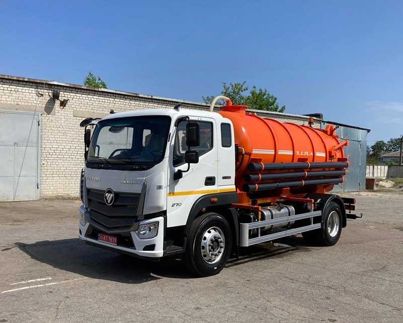 Вакуумна машина 10 куб. на шасі FOTON AUMAN BJ 1186, фото 1 – Автек