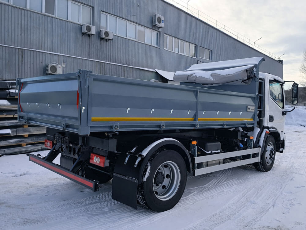 Самосвал 3-сторонней разгрузки 5 куб. м на шасси FOTON AUMAN BJ 1148, фото 4 – Автек