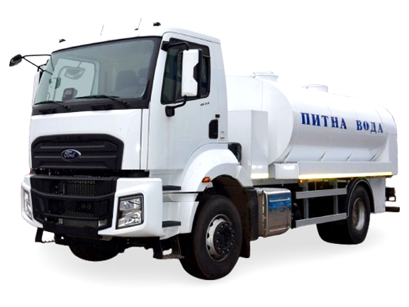 Автоцистерна для питної води АЦПВ-10.1 НА ШАСІ FORD TRUCKS 1833 DC (об'ємом 8-10 м. куб.)