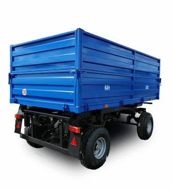 ПРИЦЕП ТРАКТОРНЫЙ  2ПТС-6,5 (ЦЕЛЬНОМЕТАЛЛИЧЕСКИЕ НАДСТАВНЫЕ БОРТА)