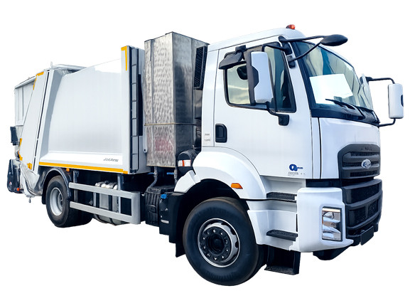 МУСОРОВОЗ FORD TRUCKS 1833 DC С МОЙКОЙ КОНТЕЙНЕРОВ (HIDRO-MAK, 13м3), фото 1 – Автек